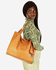 torby na ramię Modna torebka damska skórzany shopper bag - MARCO MAZZINI Portofino Max camel 2