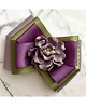 broszki Fioletowo - khaki Brosza z kwiatem 3d NEW 7