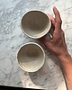 kubki i filiżanki Zestaw 2 Organicznych Ceramicznych Czarek Just Married 220 ml Ślubne Czarki 3