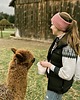 opaski do włosów Podwójnie ciepła różowa opaska merino na mroźny wiatr 2