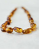 korale Klasyczny naszyjnik z bursztynu bałtyckiego - Koniakowy Bursztyn Bałtycki 1