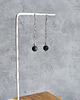 kolczyki z kamieniami Długie stalowe kolczyki z lawą wulkaniczną 1