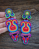kolczyki soutache Duże i kolorowe kolczyki sutasz 5