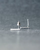 kolczyki wire wrapping Minimalistyczne kolczyki srebrne patyczki 1