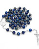 komunia - pozostałe Różaniec komunijny dla chłopca, LAPIS LAZULI 6mm, srebro 925, RĘKODZIEŁO 1