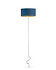 lampy podłogowe Czarna lampa stojąca do salonu LED JERSEY VELUR 5