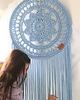 łapacze snów Nowoczesny Mandala Chunky Łapacz snów baby blue KOLORY 3
