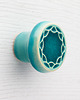 gałki do mebli Gałka ceramiczna do mebli, turkusowa, wz.4 2