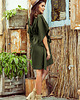 sukienki midi damskie 287-13 SOFIA Sukienka motyl - khaki 1