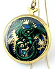 wisiory WISIOR - Dragon green & Zodiac sun (Old Base) (handmade) 4
