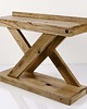 regały i półki Konsola Dębowa Loft Drewno Lite 125  cm  SKD-259 2