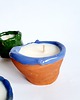 świeczniki i świece Zestaw świec sojowych w ręcznie robionej ceramice 2