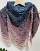 szale damskie Chusta szydełkowa Klaziena ombre handmade 4