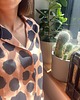 piżamy damskie Piżama z wiskozy elegancka piżama w duże plamki długa 4