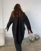 koszule damskie  Koszula Calm black oversize cotton 4