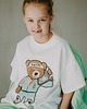 t-shirty dla chłopców T-shirt oversize Funky Teddy cream 1