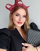 fascynatory Fascynator ELZA Z WOALKĄ BORDO  oraz inne kolory 5