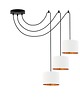 lampy wiszące 3-punktowa lampa wisząca o salonu typu pająk WAIKIKI GOLD W3 2