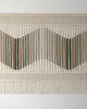 makramy Dekorcja ścienna makrama na ścianę 180 x 120 cm beżowa zielona 3