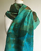 szale damskie Jedwabny, szmaragdowy szal FOREVER 2