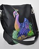 torby na ramię Torba z ręcznie malowanym motywem pawia 2