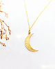 wisiory Naszyjnik z  KSIĘŻYCEM, złoty księżyc 2