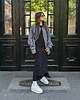 bluza bez kaptura damska Bluza Bomber grafit na zamek 7