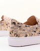 sneakersy damskie Sneakersy skórzane    (6601) 4