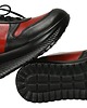 sneakersy damskie Sneakersy skórzane czarno/czerwone  (6192) 6