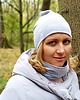 czapki damskie Czapka bawełniana beanie lekka na trening sezon wiosna jesień szara 2