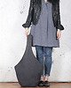torby XXL Short Boogi Bag grafitowa  / torebka hobo / boho 4
