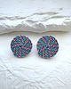 kolczyki soutache Ręcznie robione kolczyki spiralne  1