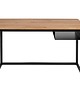 biurka Biurko loftowe stal drewno czarne 120cm x 50cm dąb industrialne 3