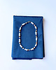 naszyjniki - inne Naszyjnik z kamieni i pereł z chalcedonem i tygrysim okiem 2
