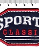 naszywki na ubrania Naszywka naprasowanka SPORTS CLASSIC termoprzylepna haft 7,8x4,7cm 1