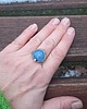 pierścionki - różne Opal niebieski - pierścionek regulowany 2