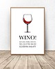 plakaty Plakat do kuchni "Wino i sałata" A3 (297mm x 420mm) 1