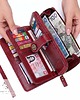 portfele damskie Portfel damski skórzany bordowy duży akademia stylu 2