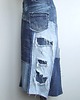 spódnice midi Patchworkowa spódnica jeans r.40 1