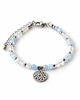 bransoletki z kamieni naturalnych MANDALA bransoletka z kamieni - akwamaryn i opal 1