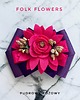 broszki Brosza z kolekcji FOLK Flowers z kolorowym kwiatem New 1