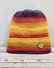 czapki damskie Kolorowa delikatna czapka beanie z wywinięciem S/M z wełną merino 1