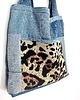 torby na ramię Jeansowa torba w panterkę WILD 2