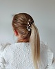 gumki do włosów Gumka jedwabna, scrunchie, frotka beżowa panterka MINI 3