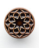 gałki do mebli Ceramiczna gałka do mebli, ciemnobrązowa, wz.1, ręcznie robiona 3