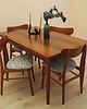 krzesła Komplet czterech krzeseł tekowych, duński design, lata 70, produkcja: Dania 2
