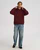 bluzy męskie Bluza z kapturem STUDIO Red Wine męska 2
