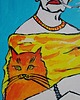obrazy Obraz do salonu portret odlotowa babcia 3
