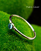 pierścionki srebrne Pierścień Drobinek - Topaz Swiss Blue Srebro 2