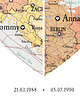 plakaty Plakat Personalizowana mapa serce  2 lokalizacje 3